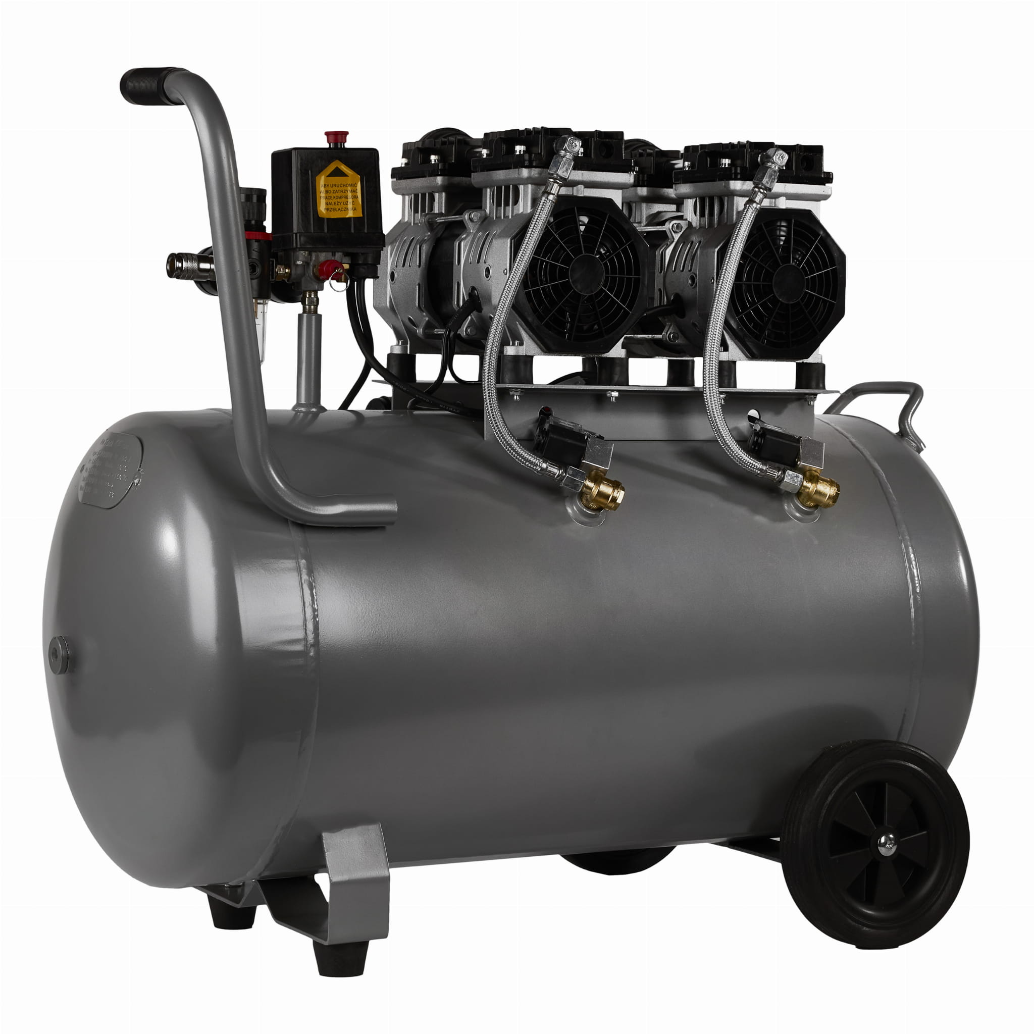 Bezolejový kompresor 100 l KD1398 – ovládací panel