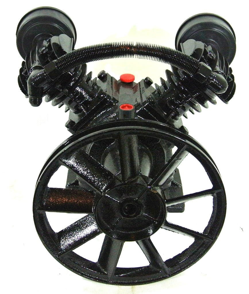 Kraft-Dele KD1401 kompresor — detail přípojky a ventilu