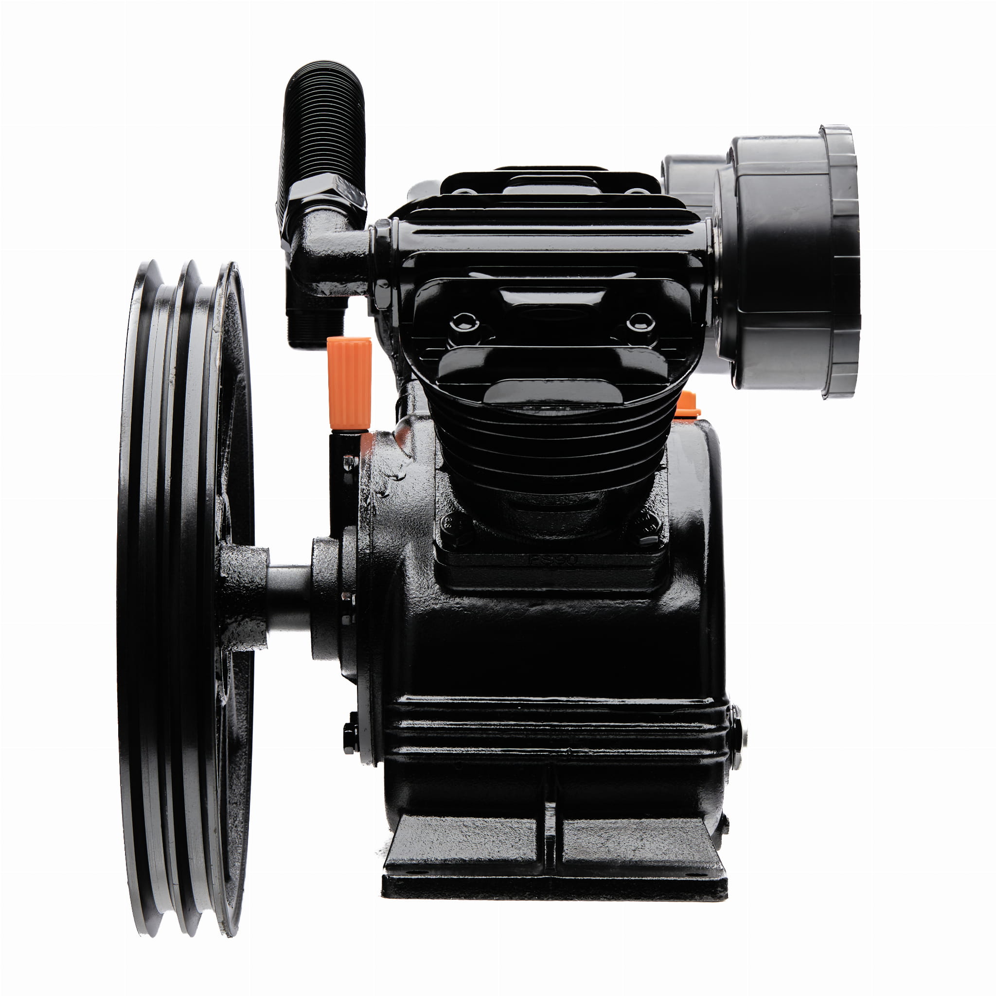 Kraft-Dele KD1404 kompresor – detail manometru a ventilu