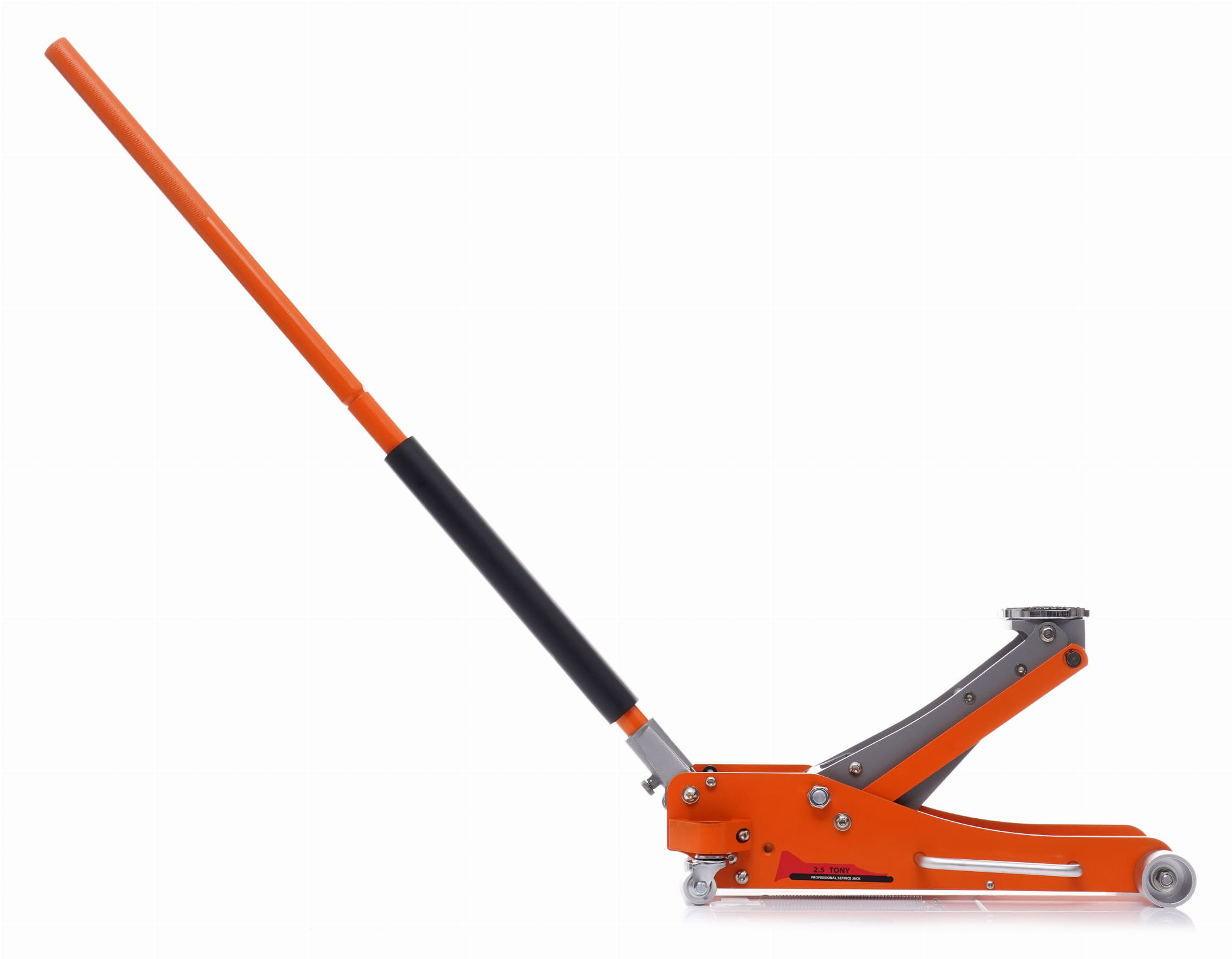 Nízkoprofilový hydraulický zvedák KD1376 – čelní pohled