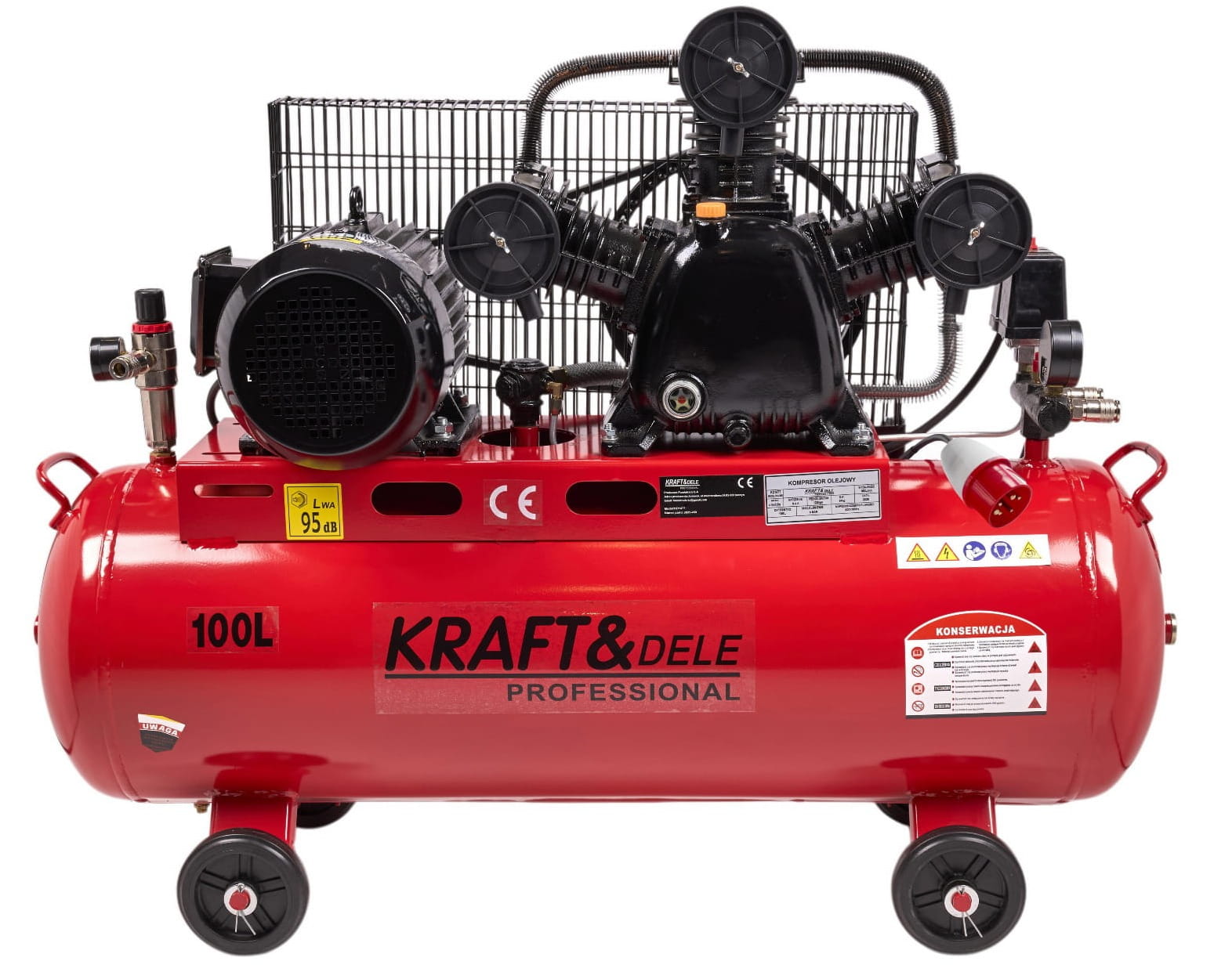 Kraft&Dele KD1477 — celkový pohled na kompresor