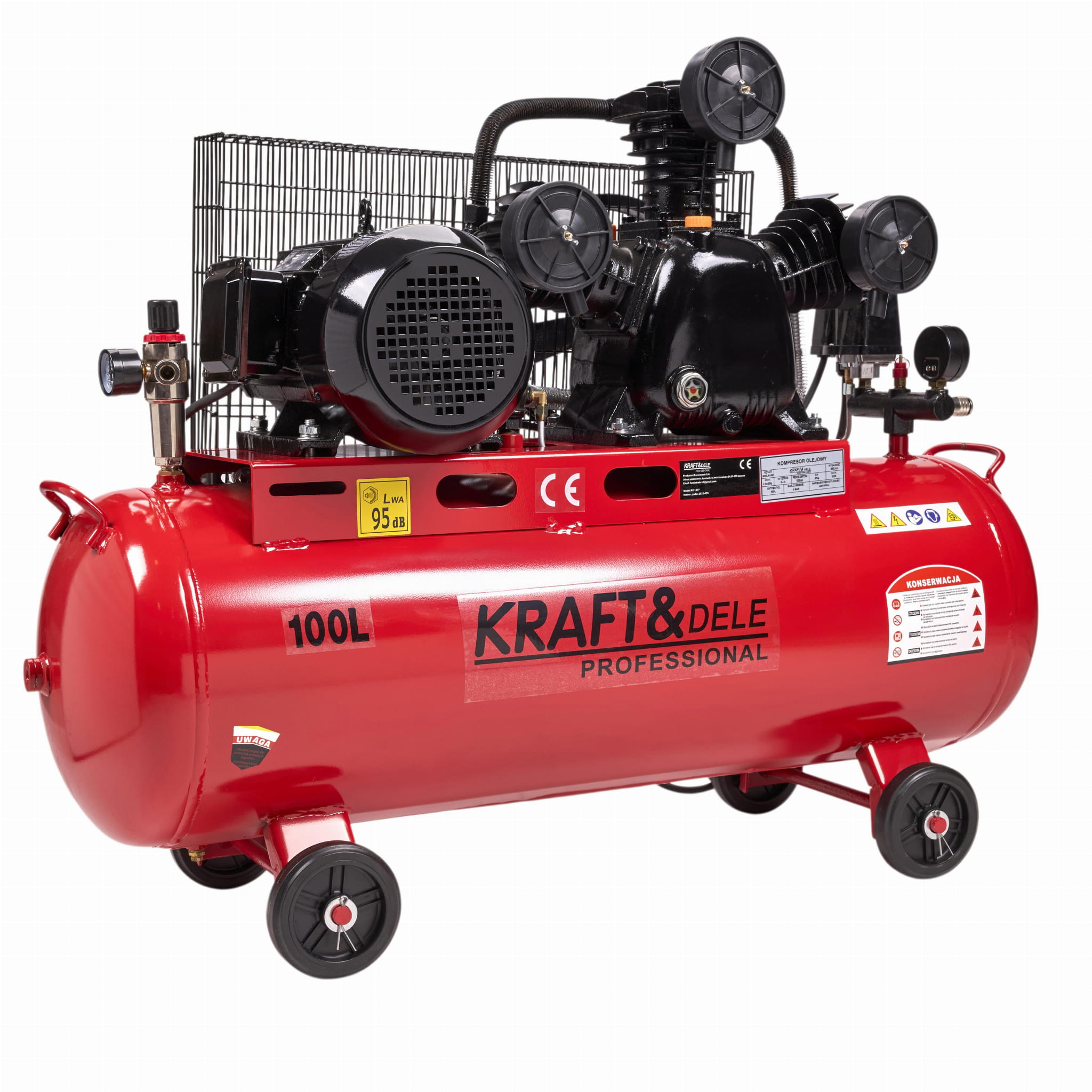 Kraft&Dele KD1477 — manometry, redukční ventil a odlučovač
