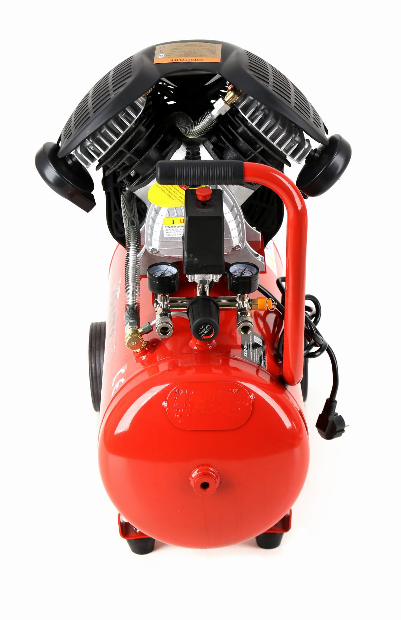 Kraft-Dele KD1484 – detail olejového kompresoru a motoru
