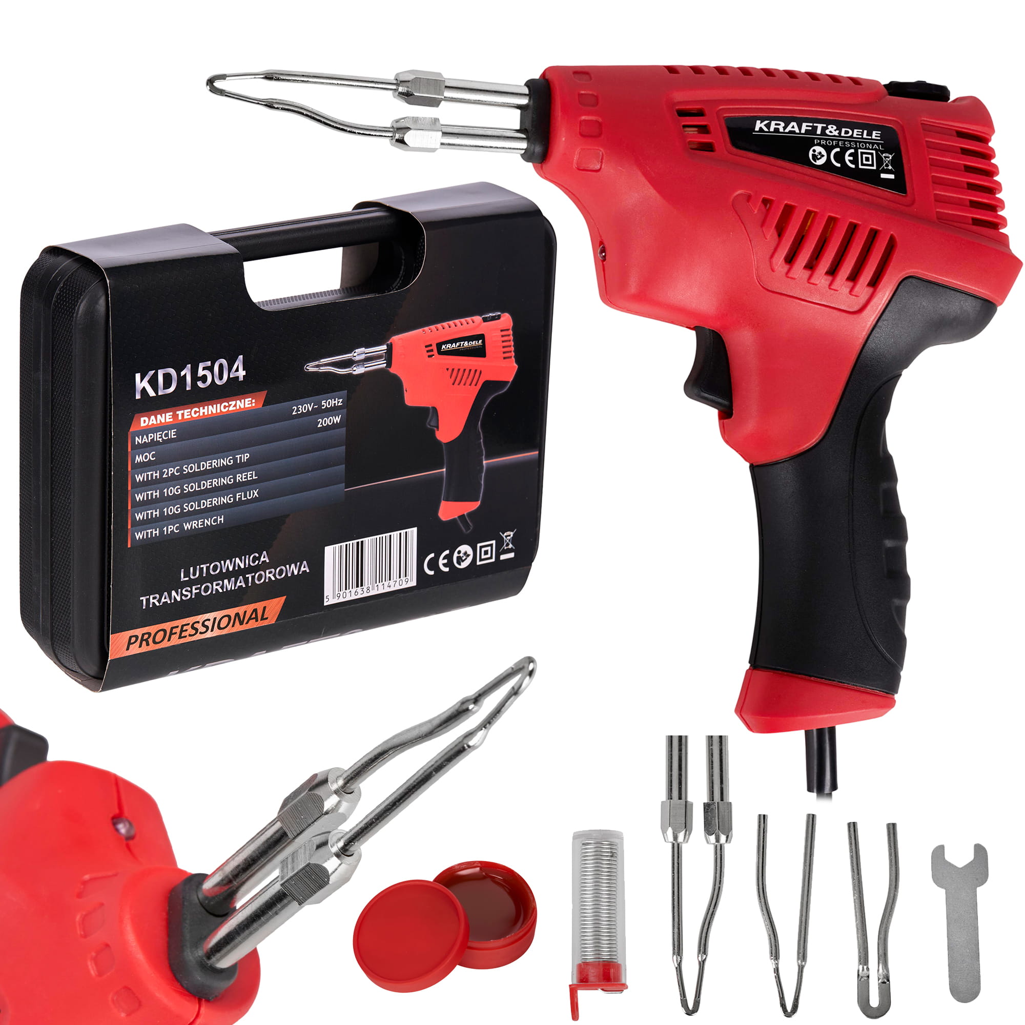 Pistolová páječka KD1504 – celkový pohled