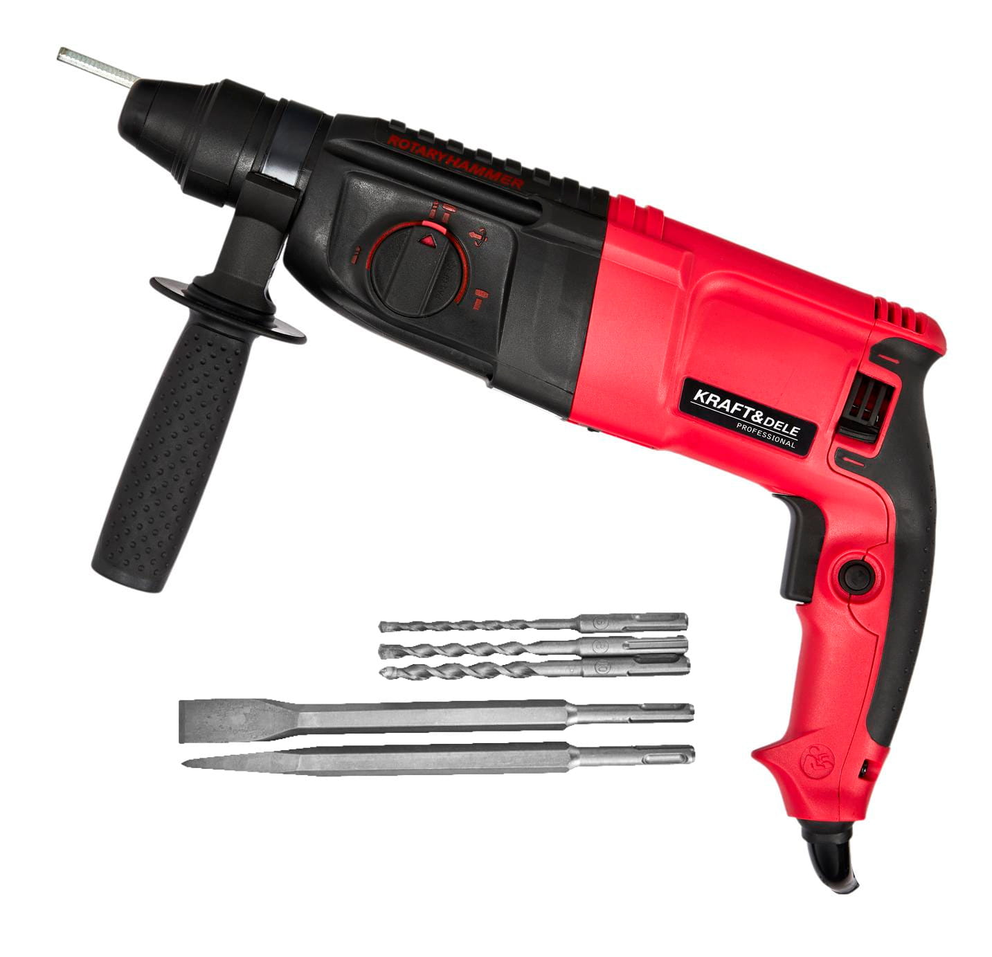 Vrtací kladivo 2600 W KRAFT&DELE KD1510 – celkový pohled
