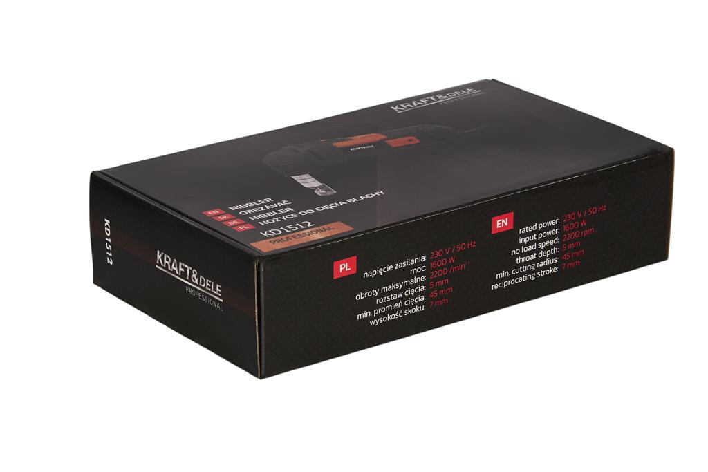 Elektrické nůžky na plech 1600 W KD1512 – práce s plechem