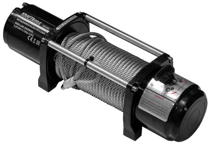 Elektrický naviják Kraft&Dele KD1563 8000 LBS 12V – pohled zepředu