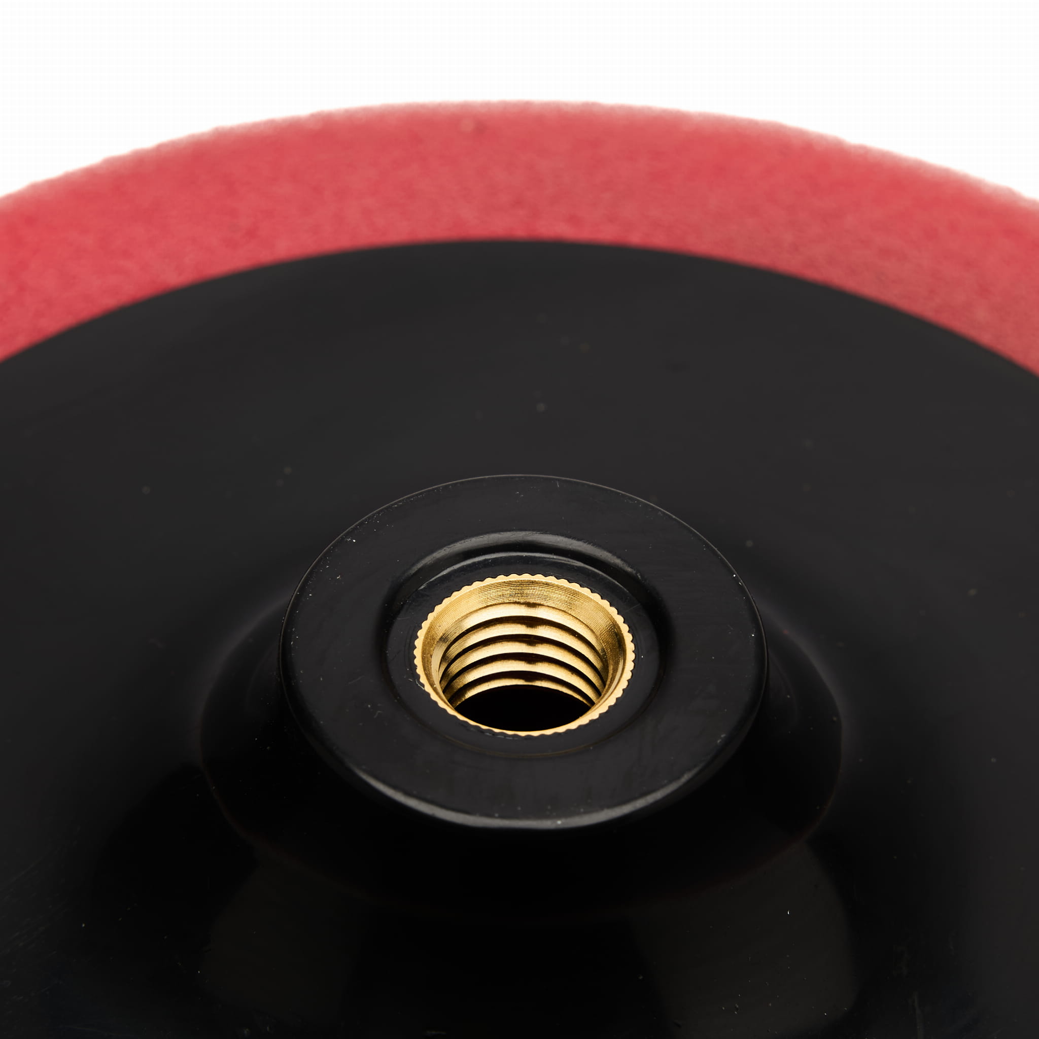 Leštící houba KD1597 červená – detail závitu M14