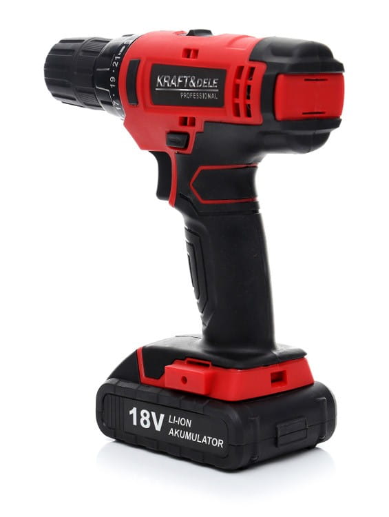 Kraft&Dele KD1566 18V Li-Ion šroubovák — boční pohled