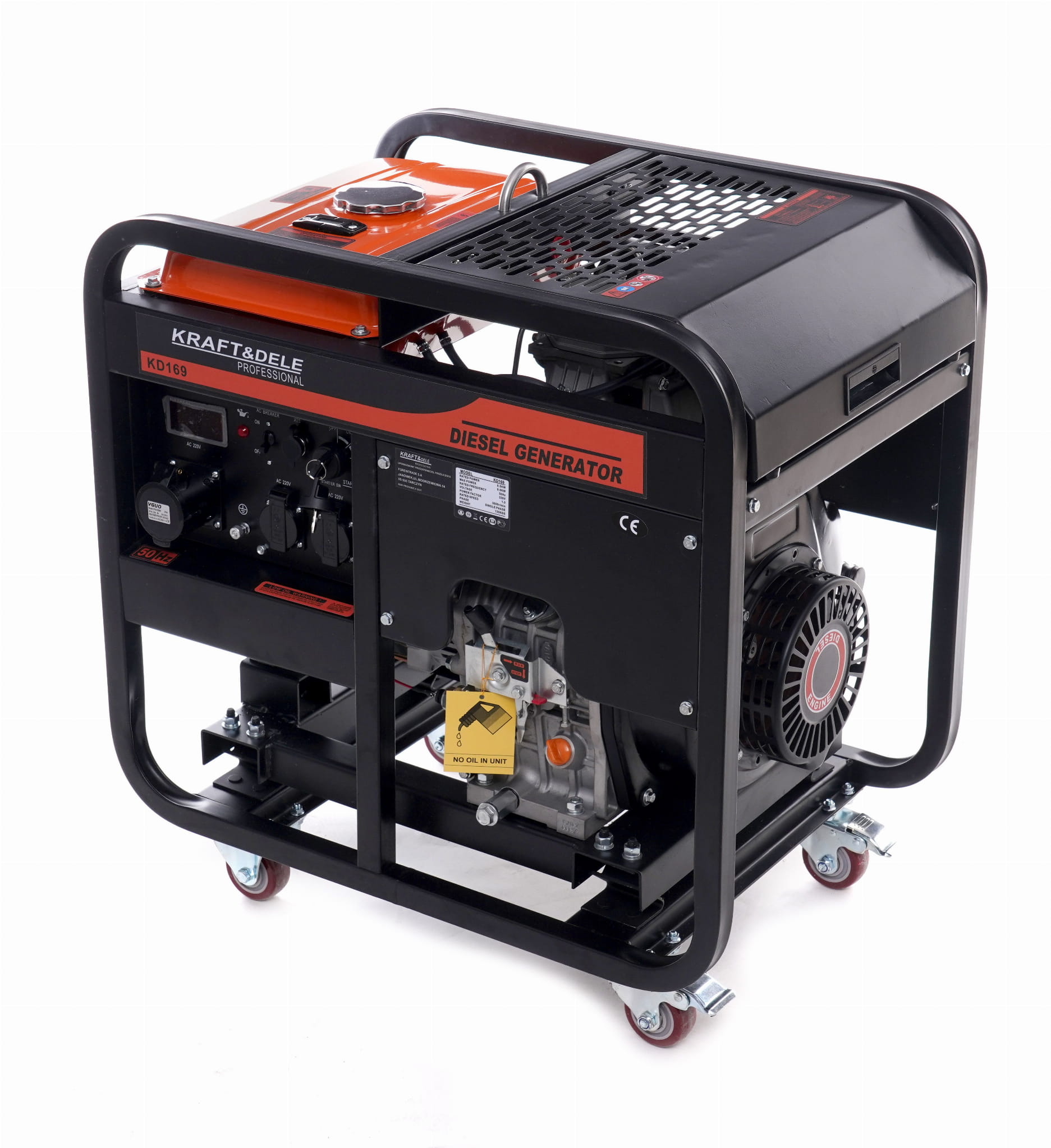 Generátor 9 kW 230 V KD169 – celkový pohled