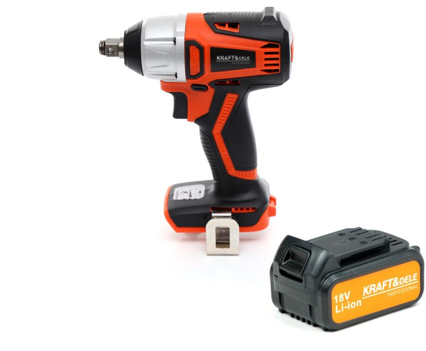 Kraft&Dele KD1750 rázový utahovák 18 V – celkový pohled