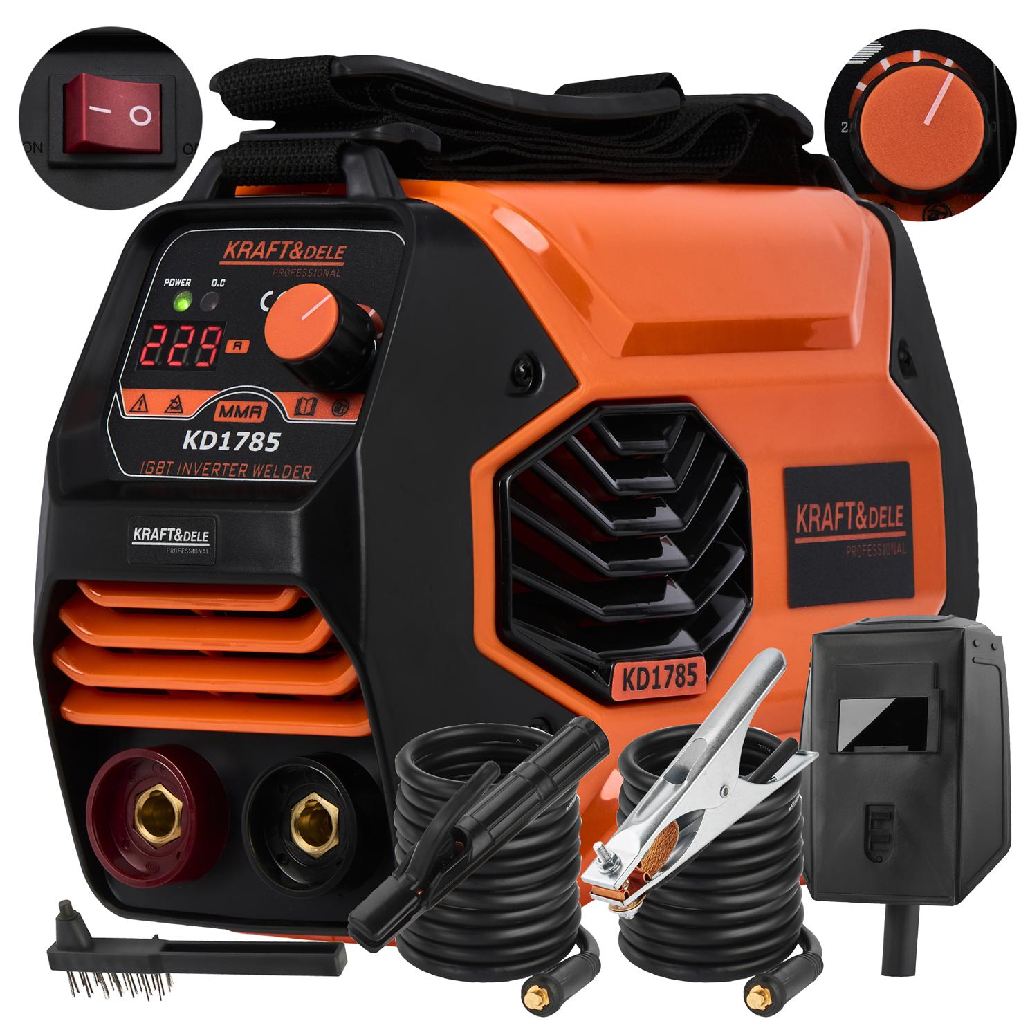 Invertorová svářečka 330A MMA TIG LIFT VRD KD1785 – ovládací panel
