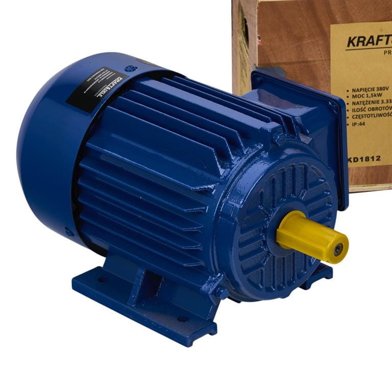 Elektromotor 1,5 kW 380 V KD1812 – výstupní hřídel a příruba