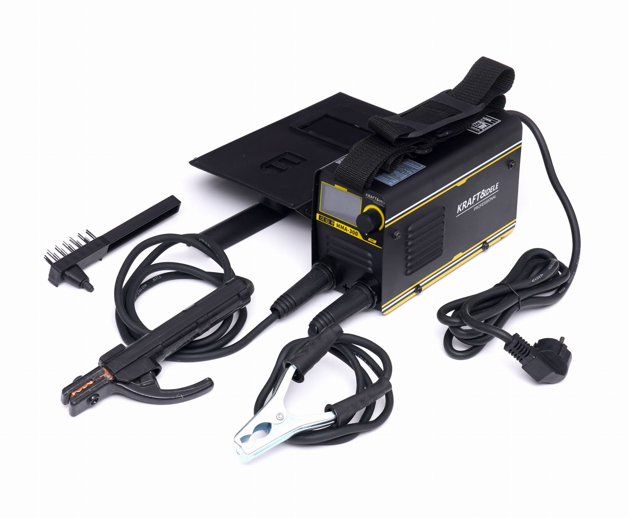 Invertorová svářečka MMA IGBT LCD 300 A KD1868 – celkový pohled