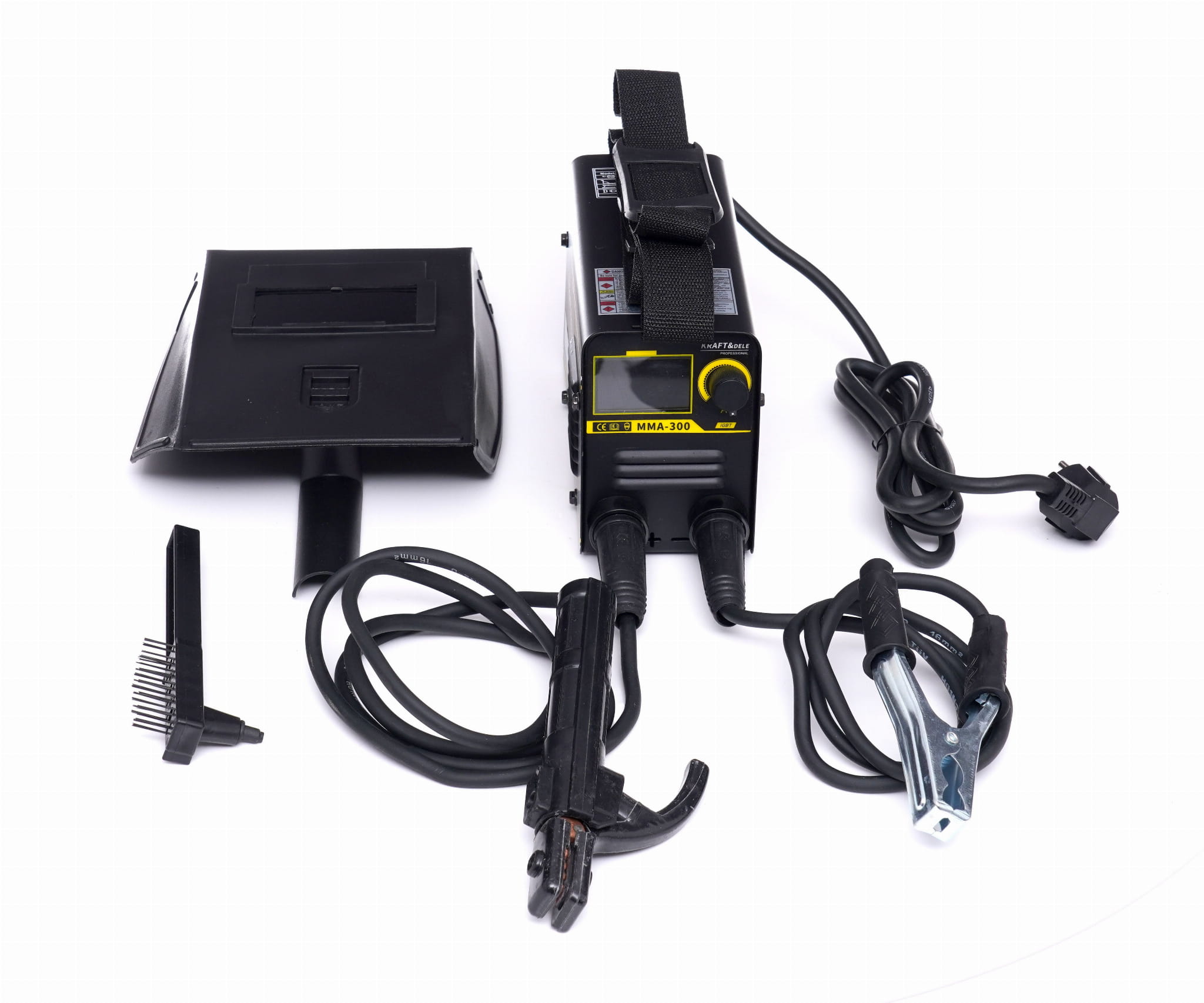 Invertorová svářečka MMA IGBT LCD 300 A KD1868 – ovládací panel
