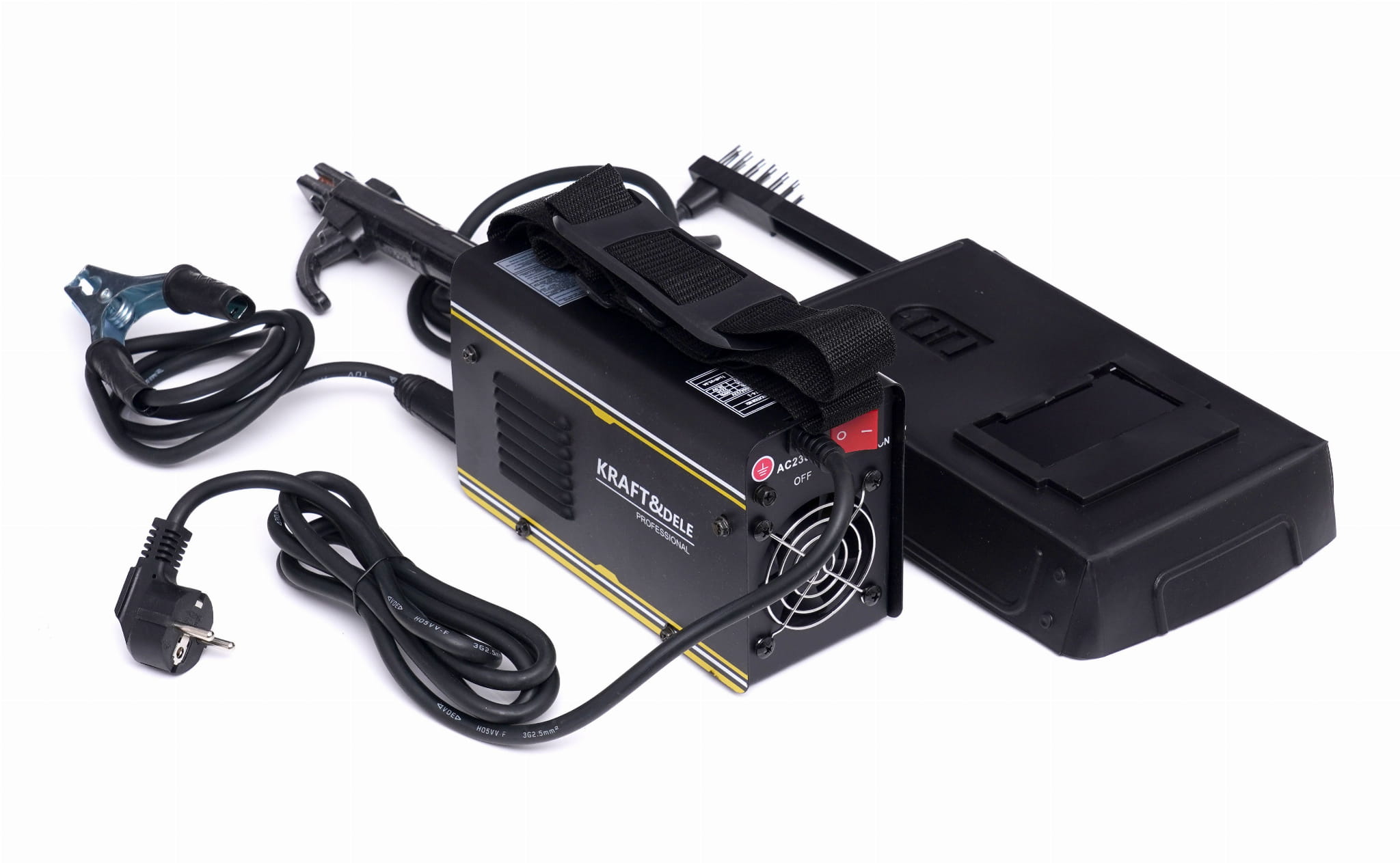 Invertorová svářečka MMA IGBT LCD 300 A KD1868 – příslušenství v balení