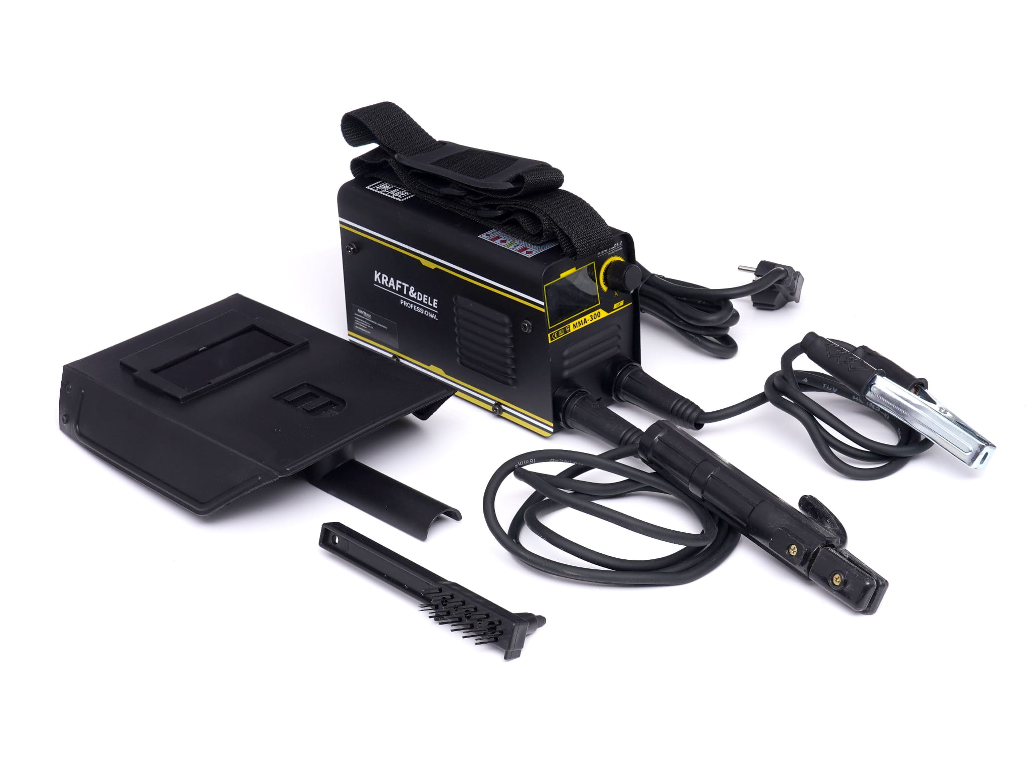 Invertorová svářečka MMA IGBT LCD 300 A KD1868 – svařování oceli