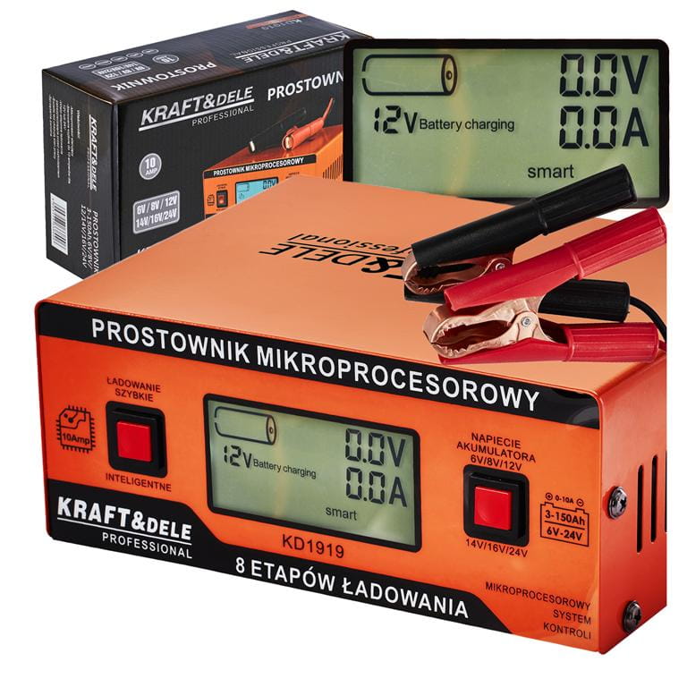 Kraft&Dele KD1919 mikroprocesorový nabíječ – celkový pohled