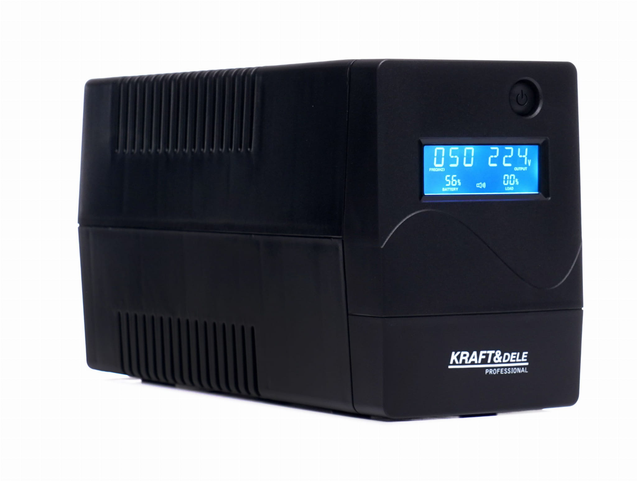 Náhradní zdroj UPS 1000VA LCD KD1928 – přední panel