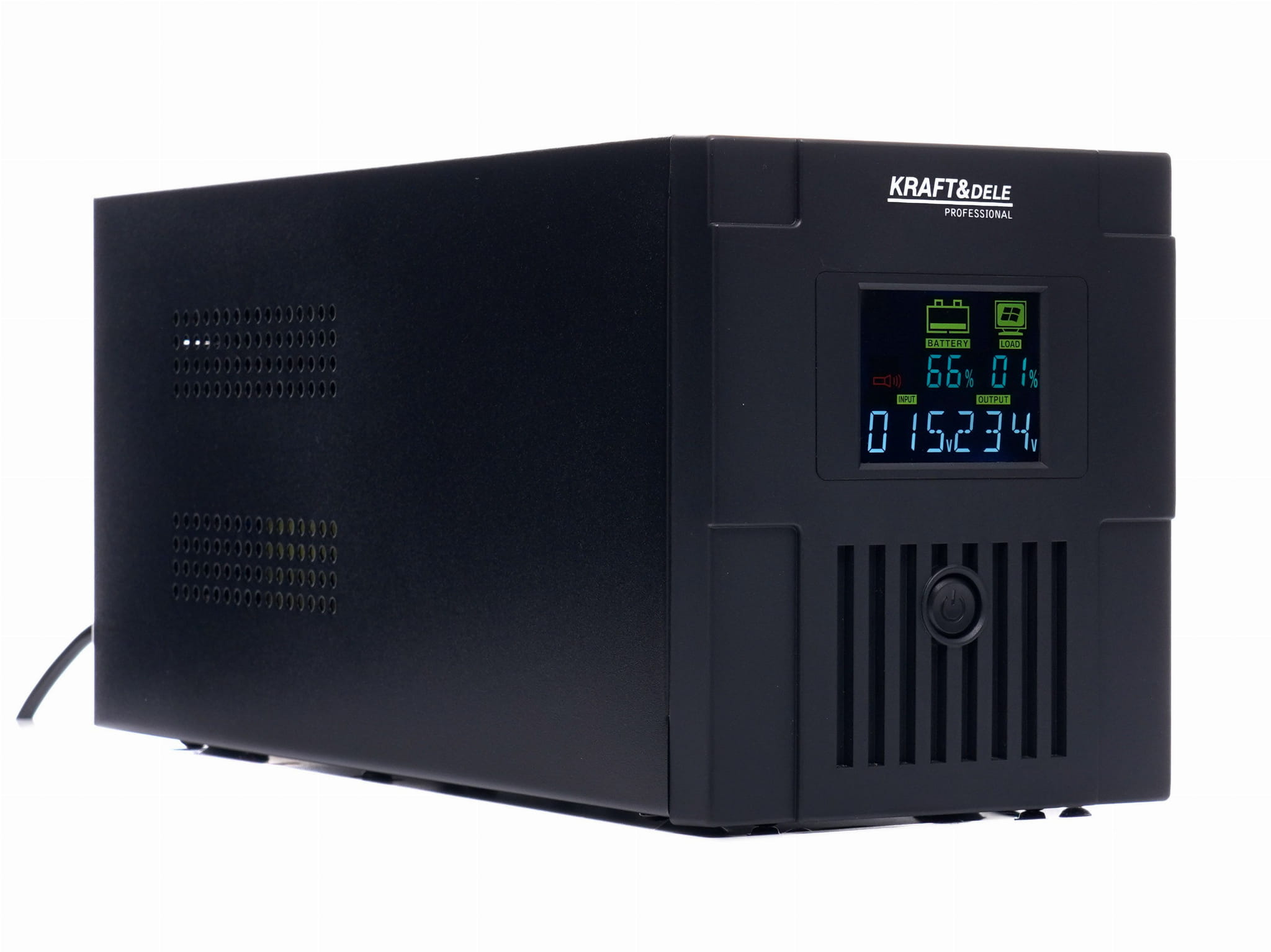 Záložní zdroj UPS 1500VA LCD KD1929 – boční pohled