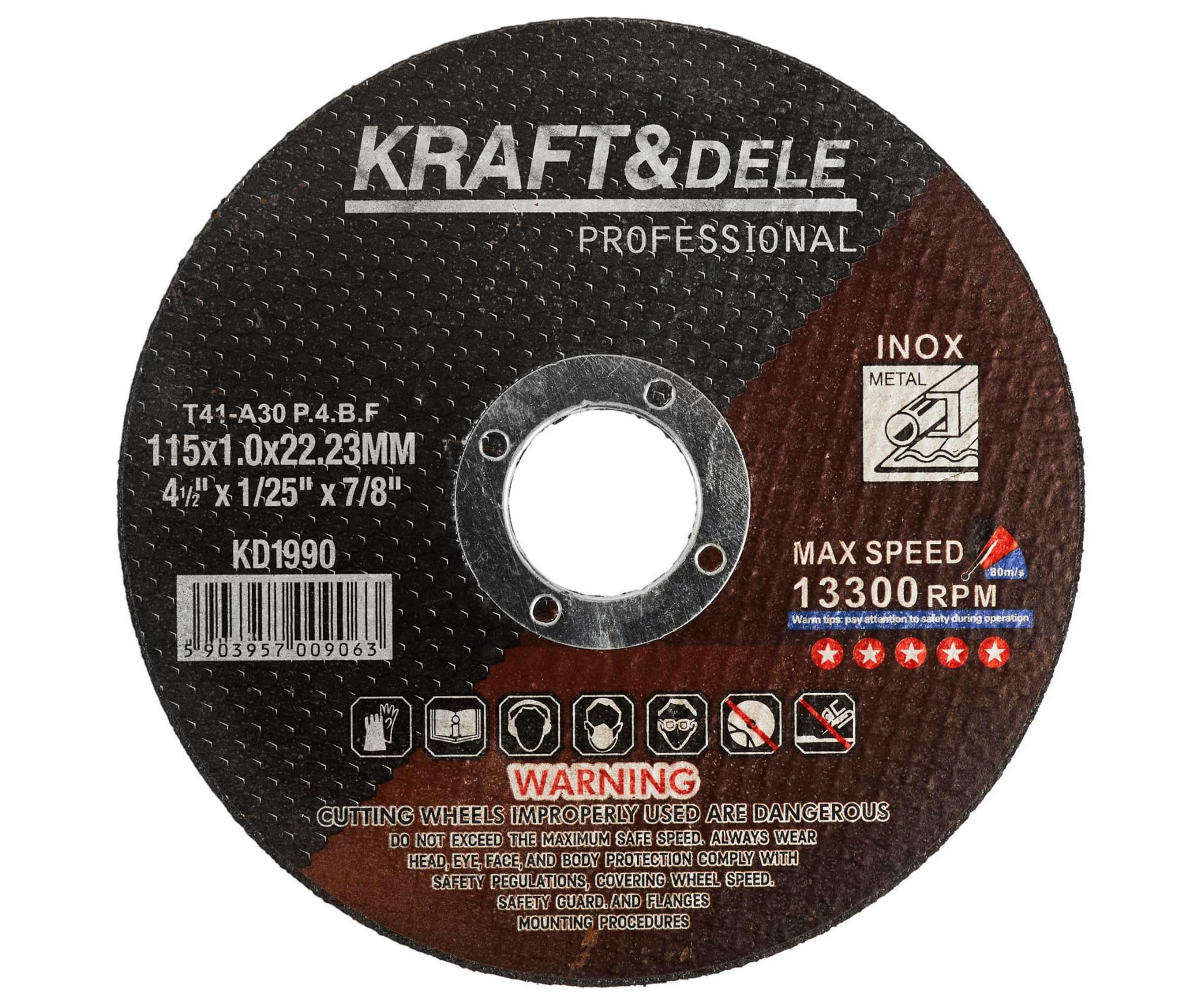 Řezný kotouč Kraft-Dele KD1990 — celkový pohled