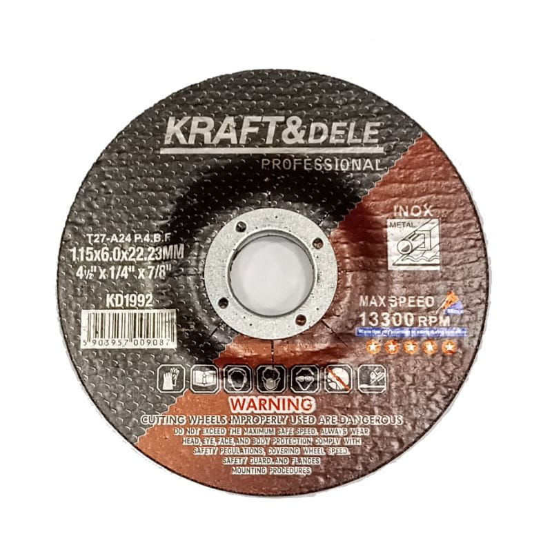 Řezací kotouč na kov KD1992 – pohled na kotouč 125 mm