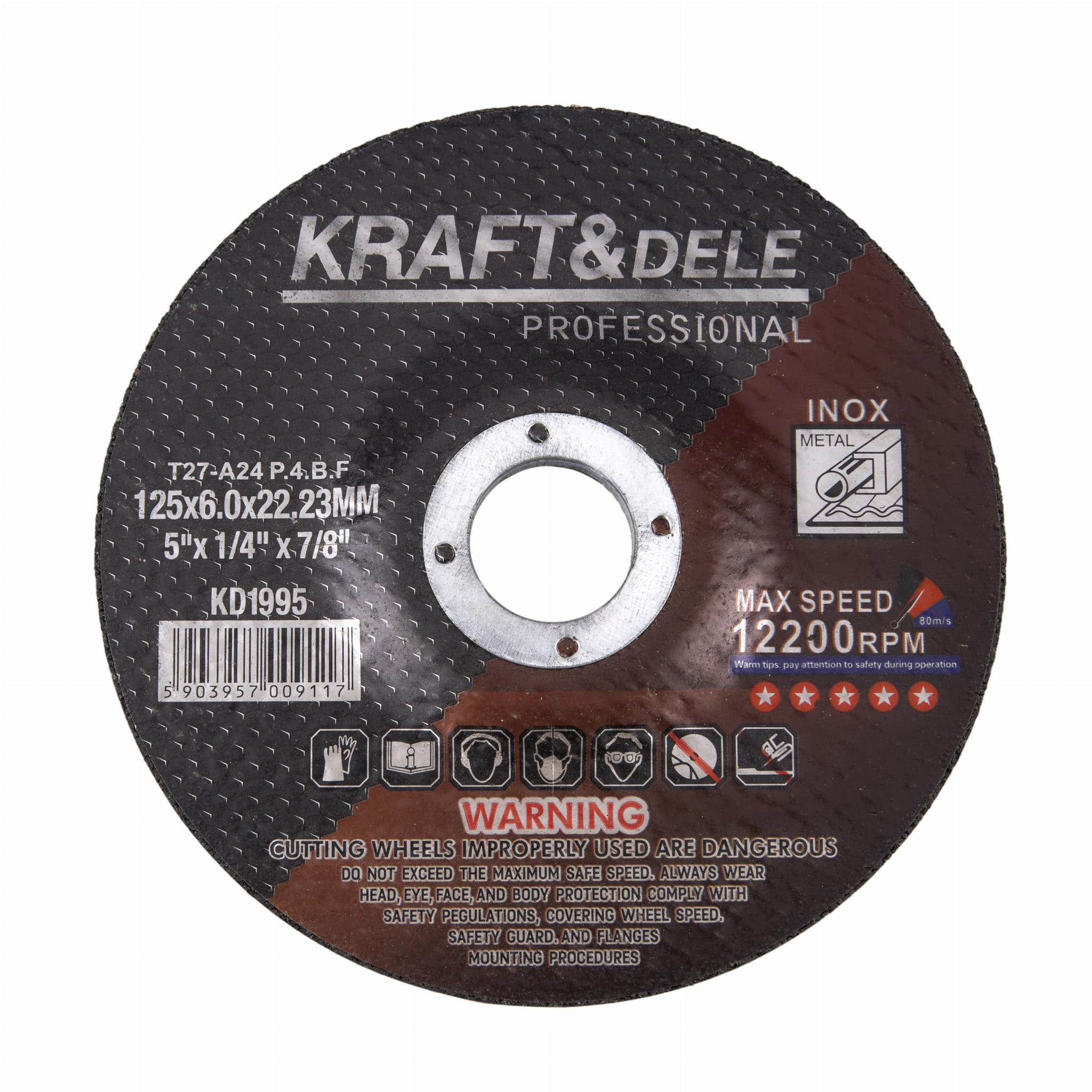 Řezací kotouč na kov KD1995 – čelní pohled