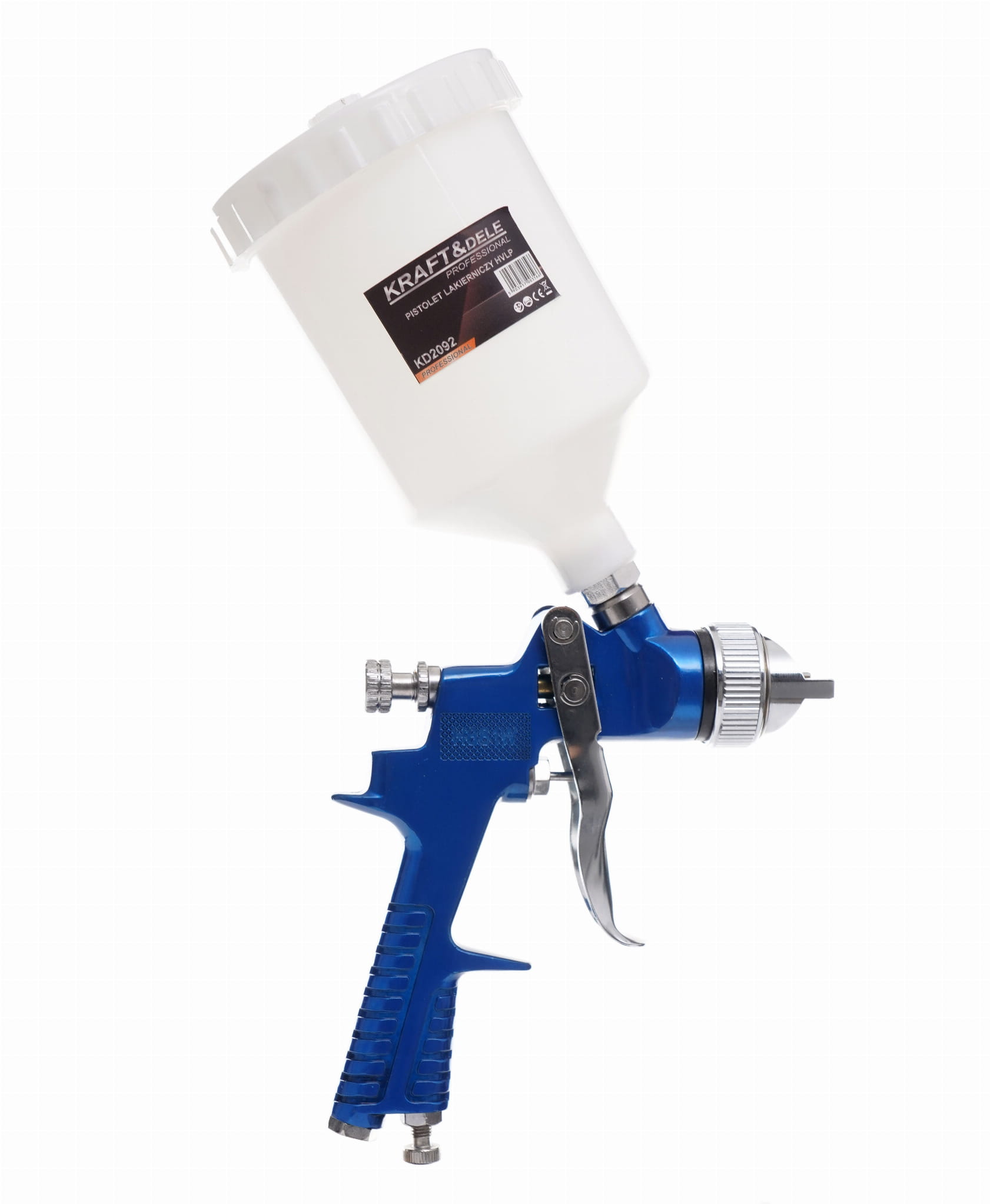 Lakovací pistole HVLP 750 ml KD2092 – držení v ruce