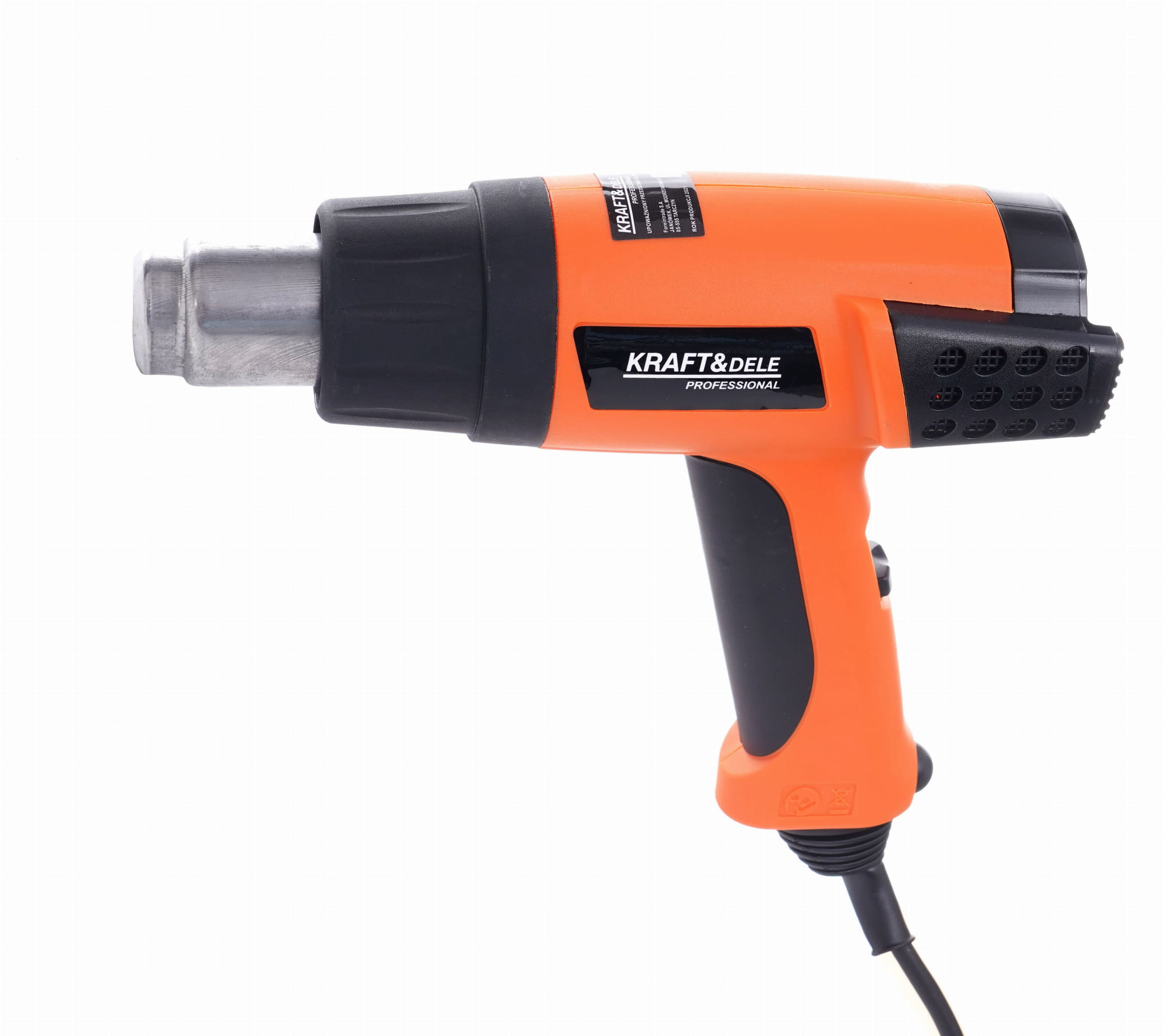 Elektrická horkovzdušná pistole 2000 W KD3027 – ergonomická rukojeť