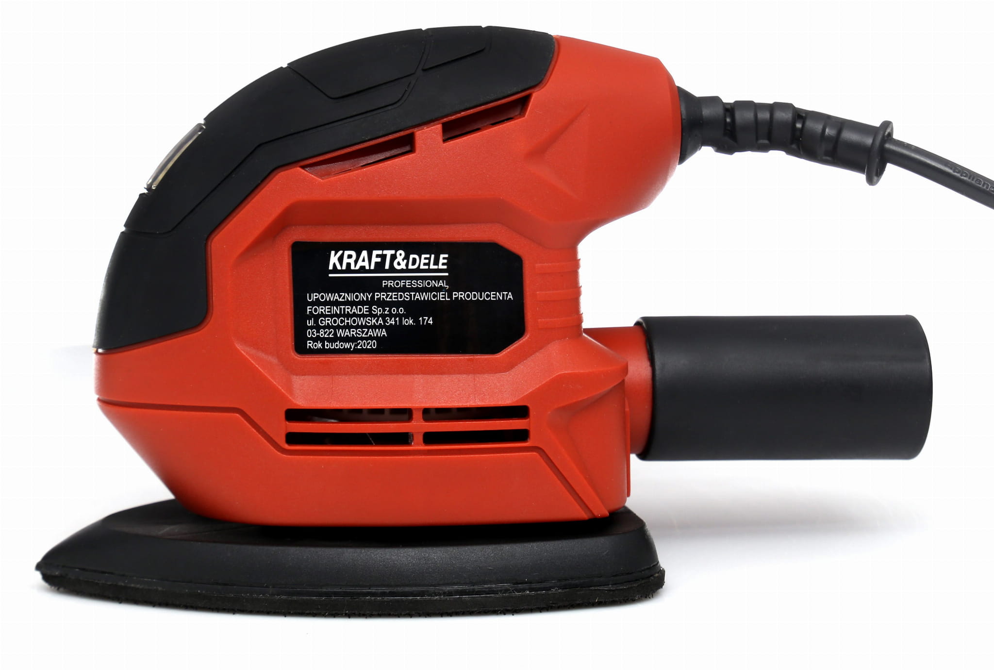Excentrická bruska 900 W KD3044 – detail ovládání