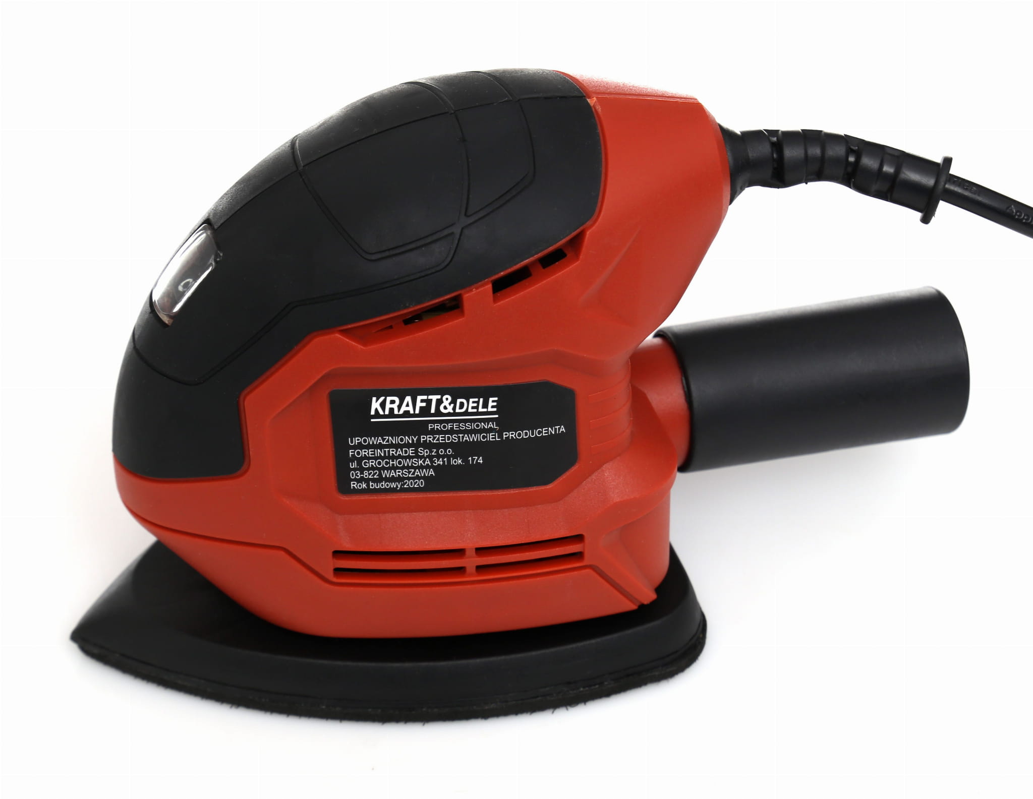 Excentrická bruska 900 W KD3044 – detail brusné desky