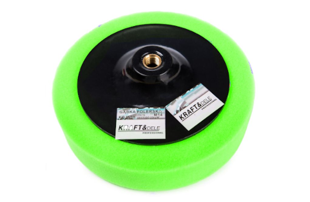 Leštící houba 150 mm zelená KD3059 – pohled zepředu