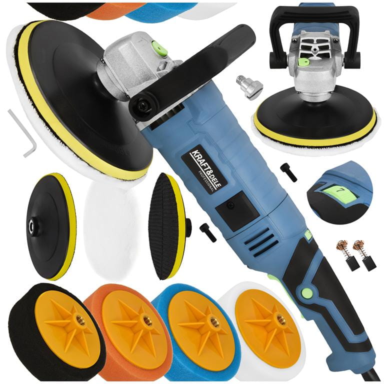 Elektrická leštička Kraft&Dele 2650 W sada KD3079 – celkový pohled