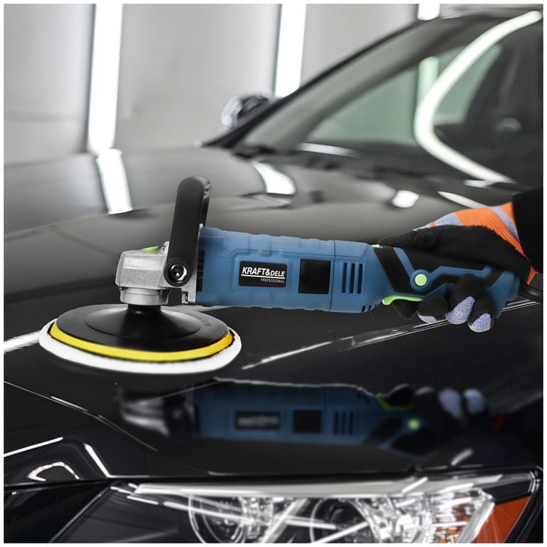 Elektrická leštička Kraft&Dele 2650 W – leštění automobilu