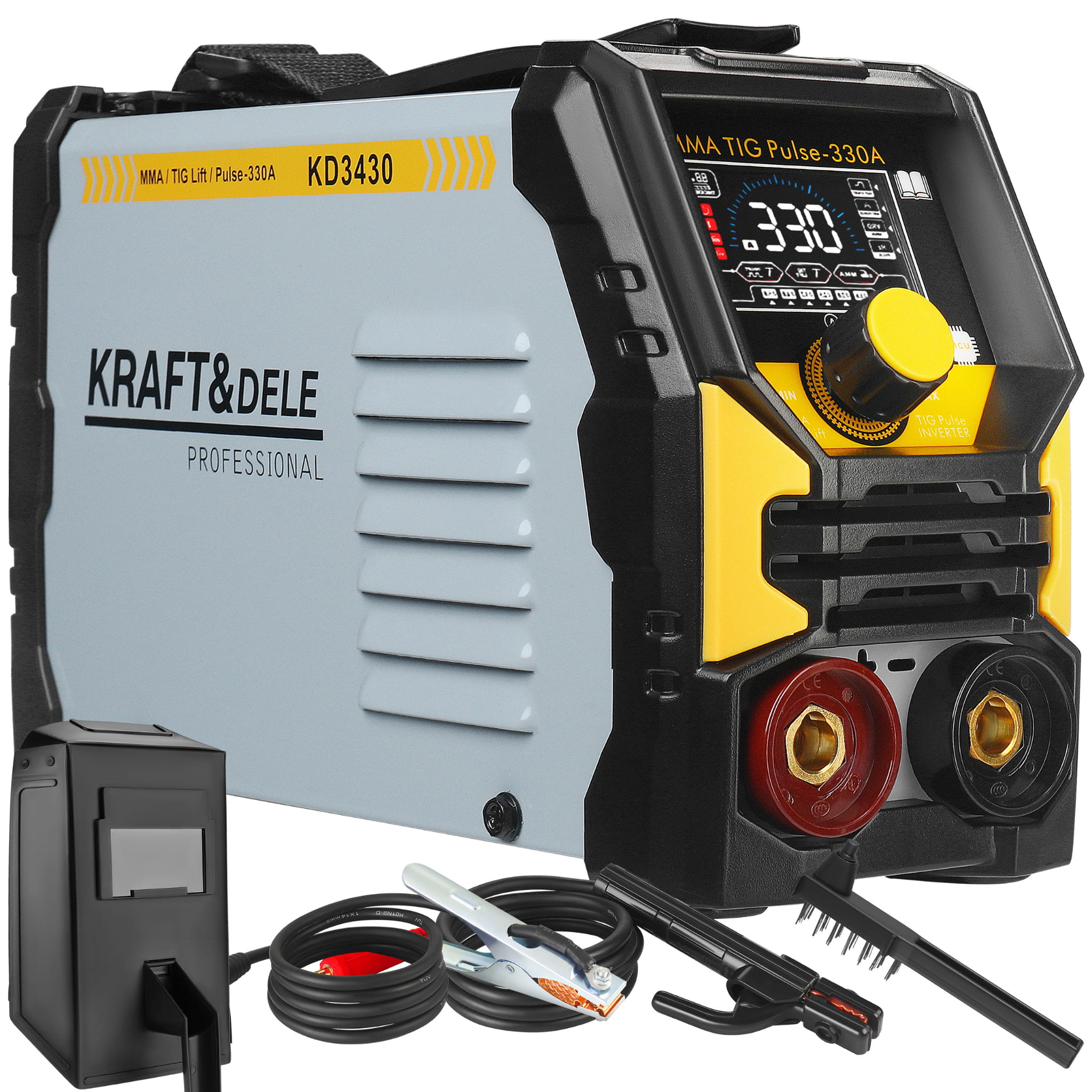 Kraft&Dele KD3430 TigLift Pulse 330A — celkový pohled na svářecí stroj