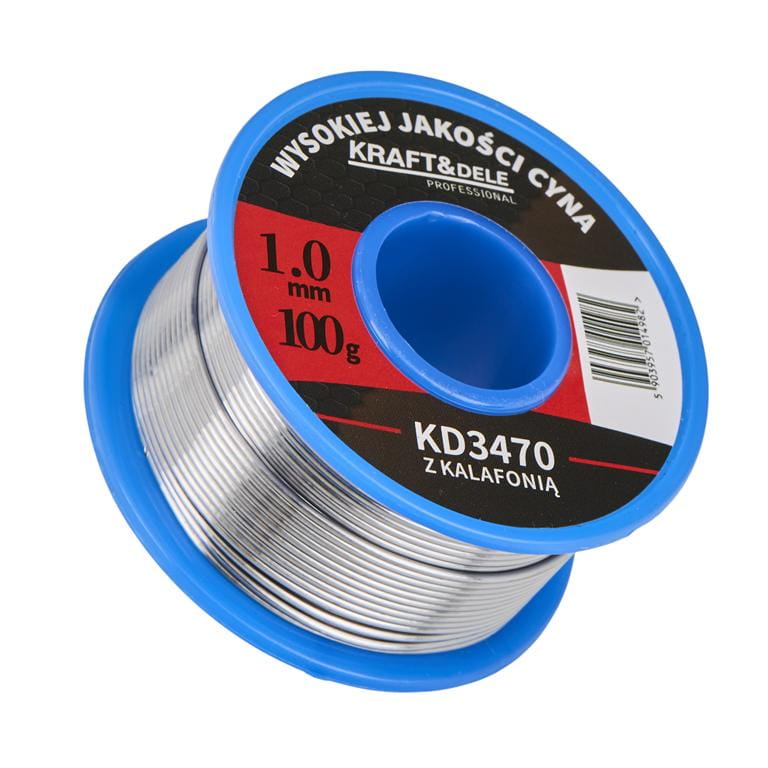 Cín s kalafunou 1 mm 100 g KD3470 – celkový pohled na balení