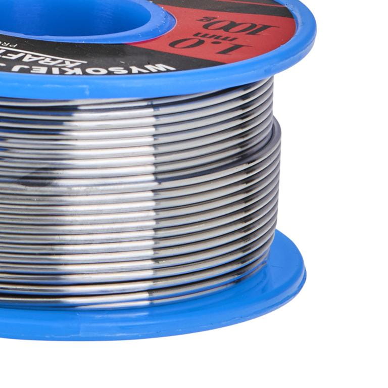 Cín s kalafunou 1 mm 100 g KD3470 – detail drátu průměr 1 mm