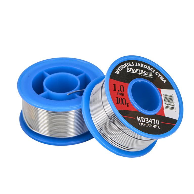 Cín s kalafunou 1 mm 100 g KD3470 – integrovaná kalafuna v jádru