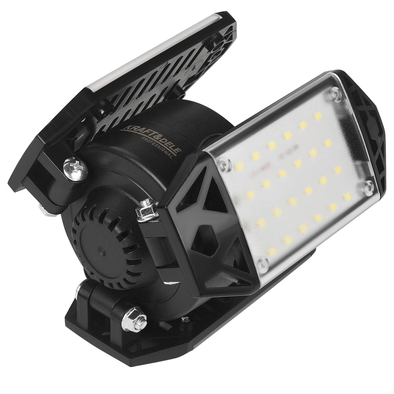 LED dílenská stropní skládací lampa 80 W KD3483 – instalace na stropě