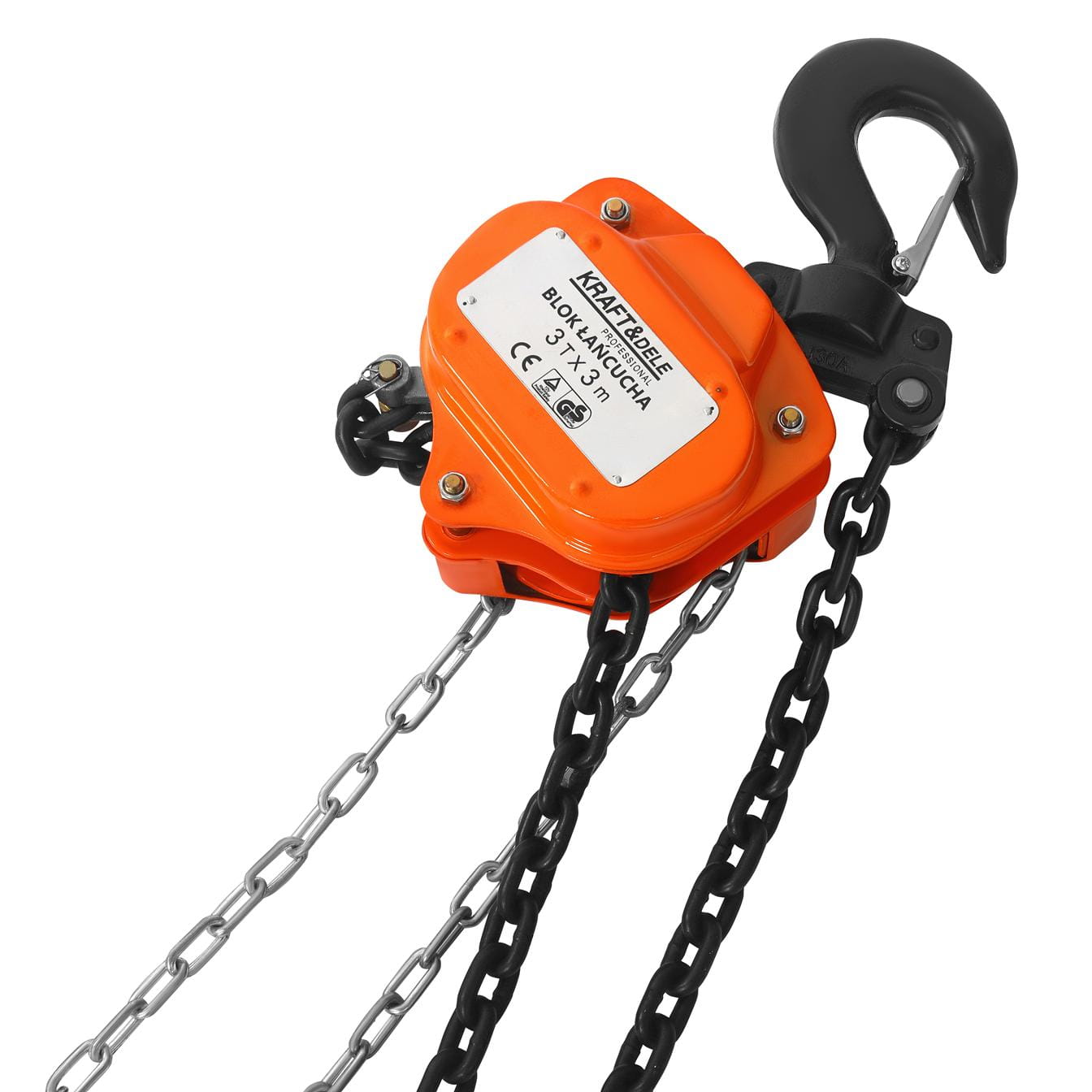 Ruční řetězový naviják 3T 3m KD3501 – detail háku