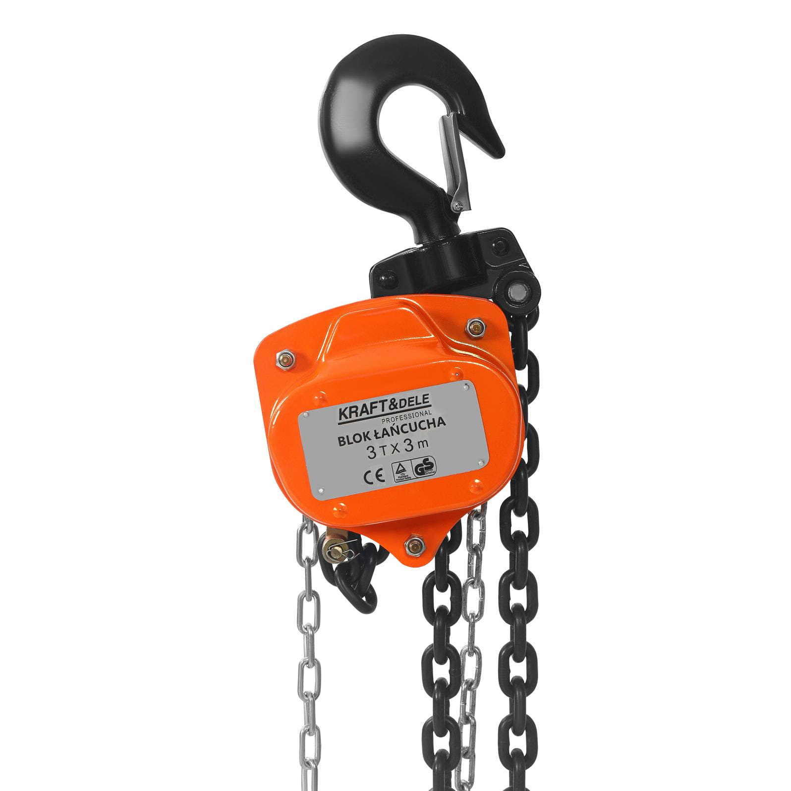 Ruční řetězový naviják 3T 3m KD3501 – řetěz a mechanismus