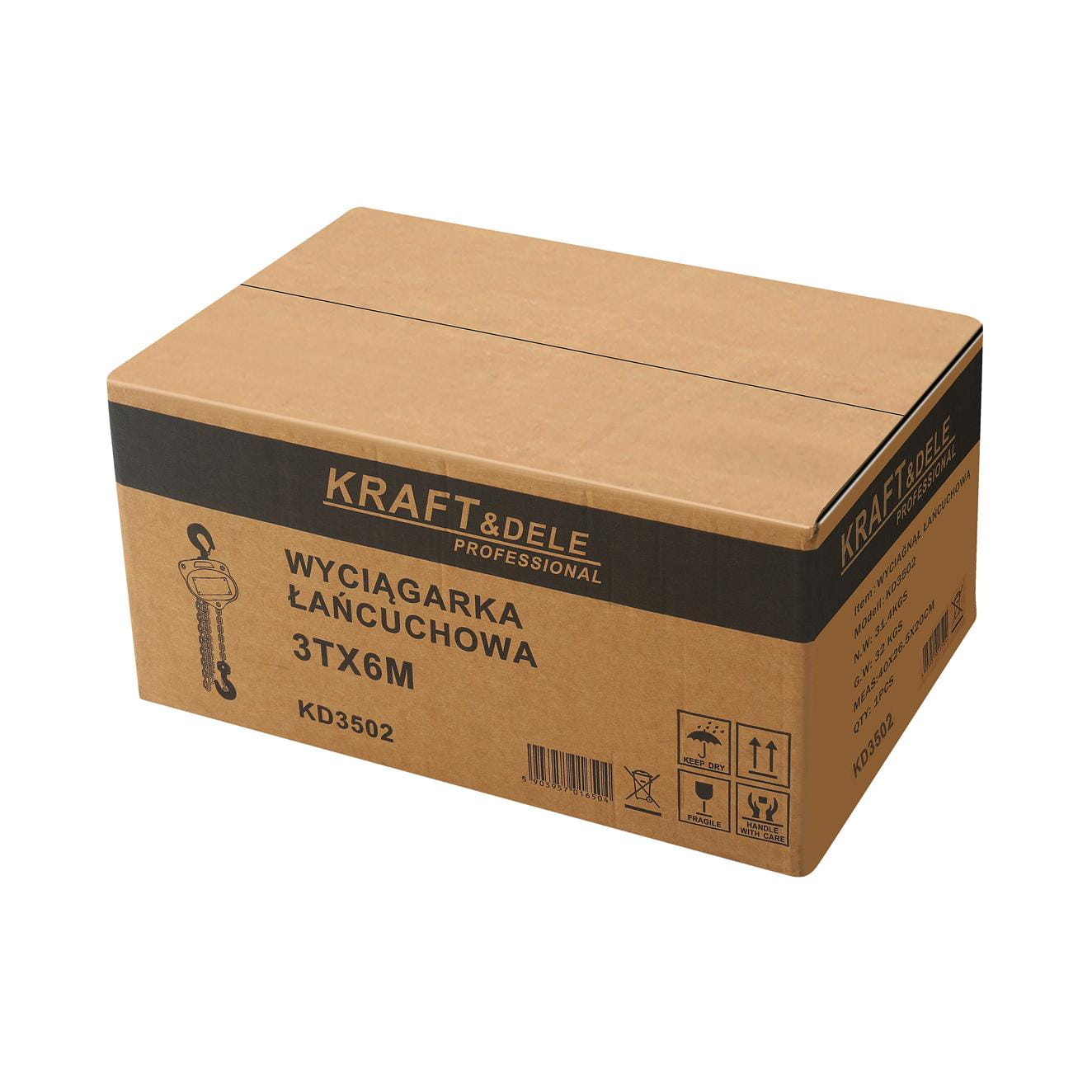 Kraft&Dele Ruční naviják 3T / 6 m – KD3502 7