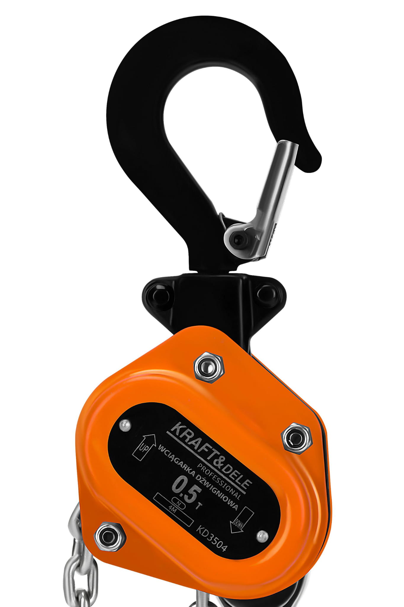 Pákový naviják Kraft&Dele KD3504 — zpětná západka ráčnového mechanismu