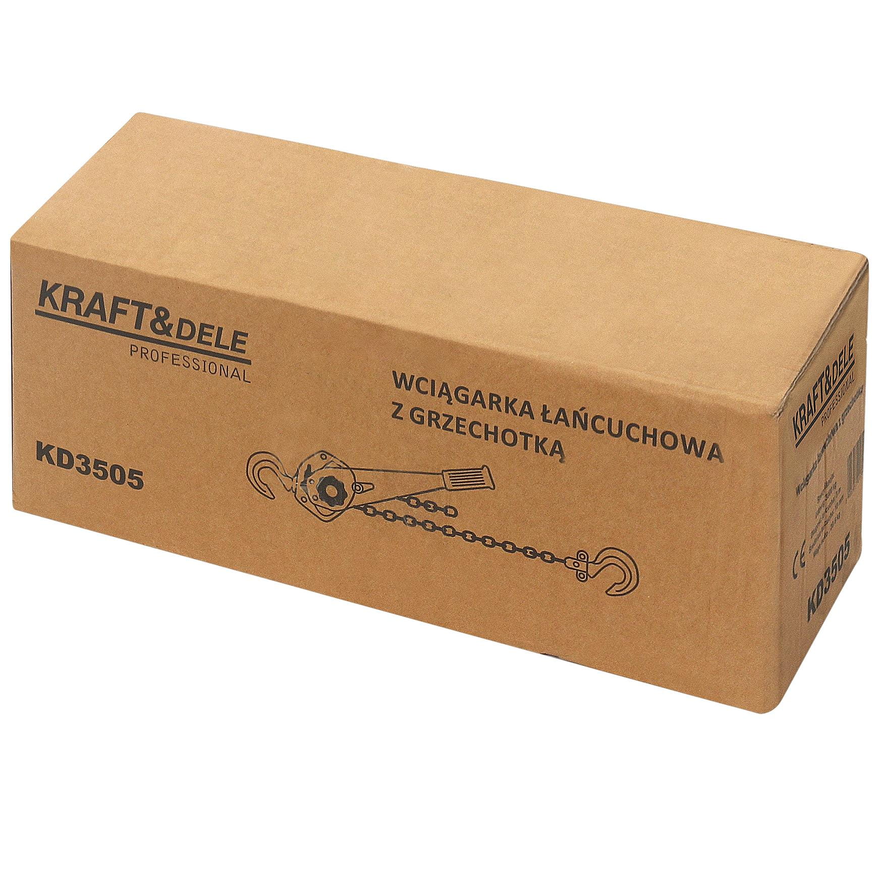 Ruční naviják s ráčnou 3 m 3 t – Kraft&Dele KD3505 7