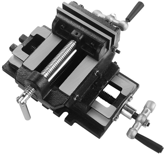 Dvojosový křížový svěrák 100 mm KD3515 – celkový pohled
