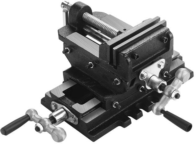 Dvojosový křížový svěrák 100 mm KD3515 – detail čelistí