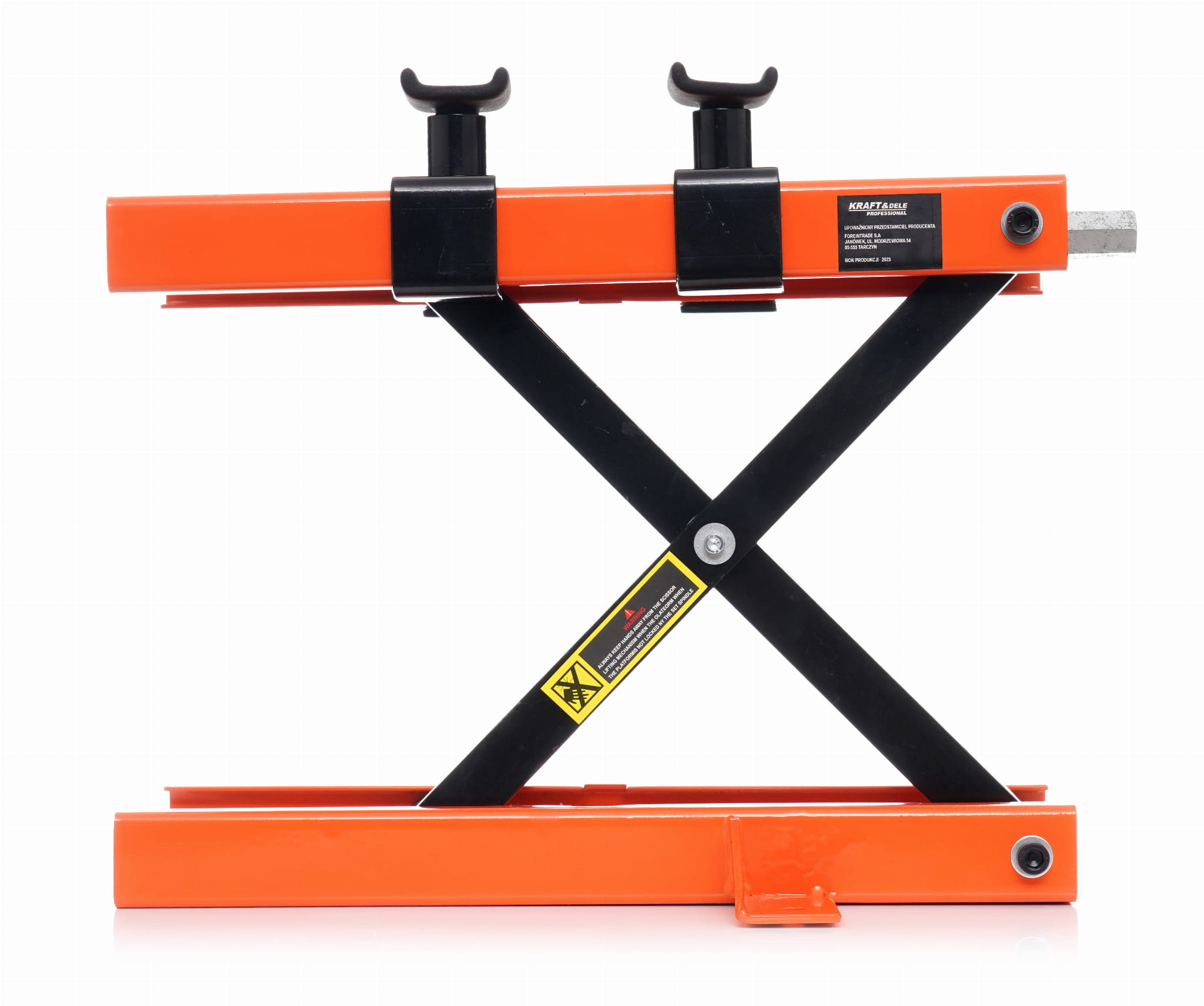 Nožičkový zvedák pro motocykly 500 kg KD352 – detail platformy