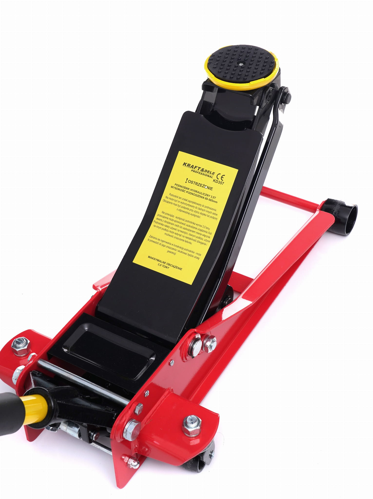Hydraulický zvedák s pedálem KD357 – zdvihací hlavice
