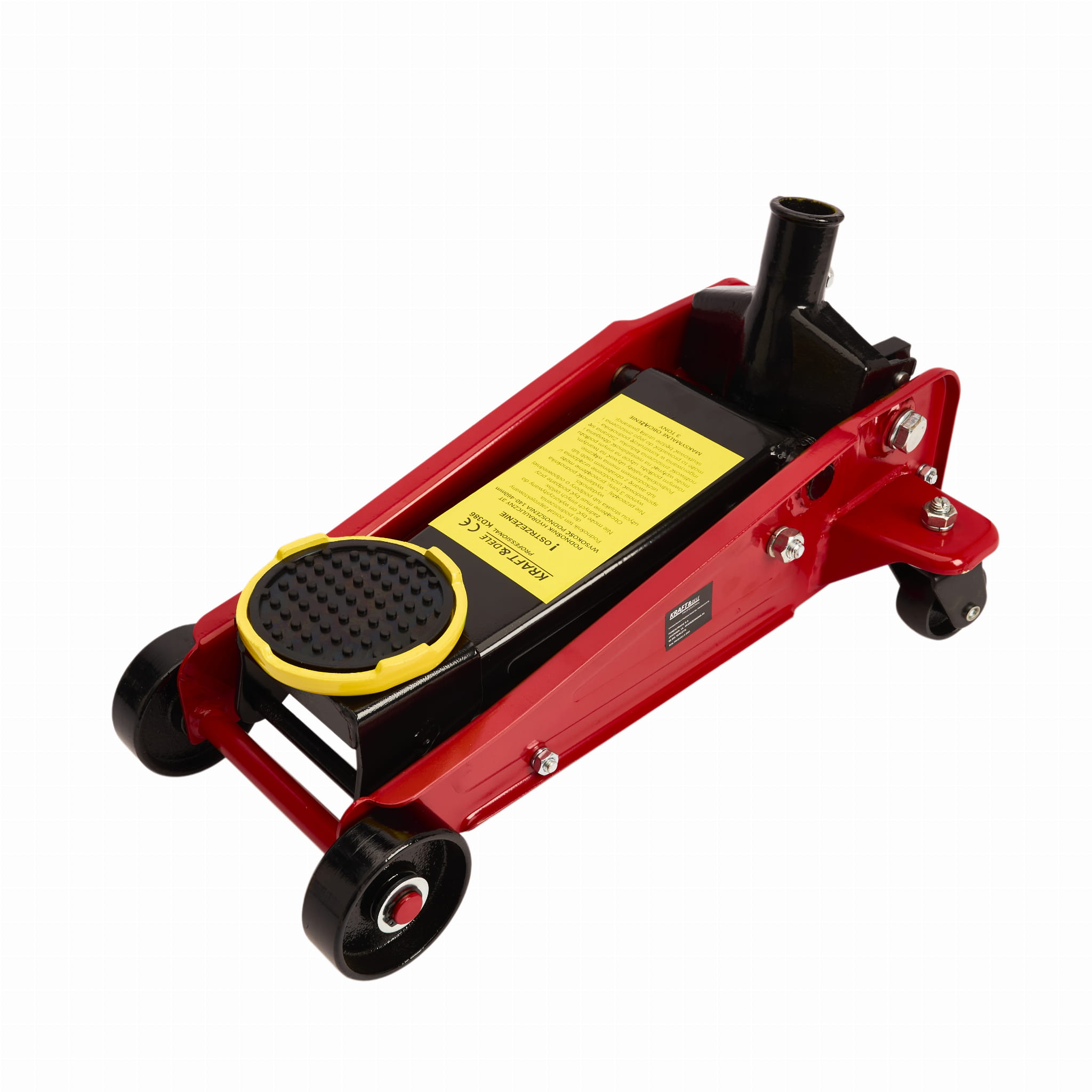 Nízkoprofilový hydraulický zvedák KD386 Žába – detail zdvihacího ramene