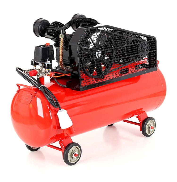 Olejový kompresor 100 l 400 V KD404 – detail vypouštěcího ventilu